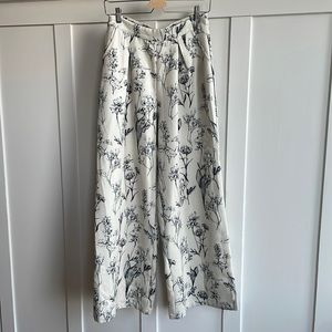 Cider Floral Print Wide Leg Pants